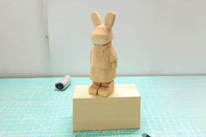 Mr. Bunny wooden gift carving guide