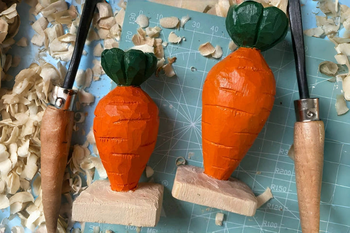 Easy Wooden Gifts for Beginners: Carrot Figurine Carving Guide