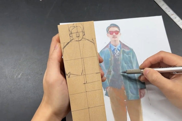 wooden gifts guide drawing realistic human figures and clothes