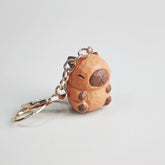 Capybara wooden keychain