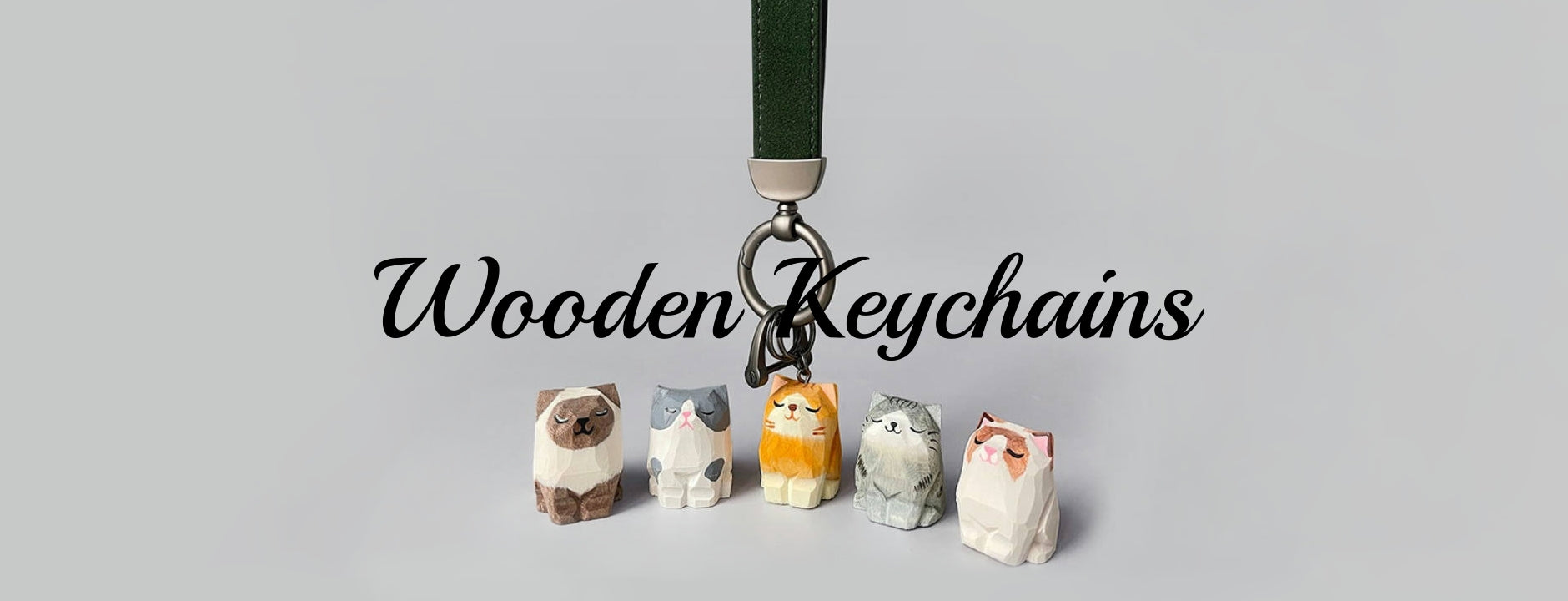 Wooden Keychains Collection Banner