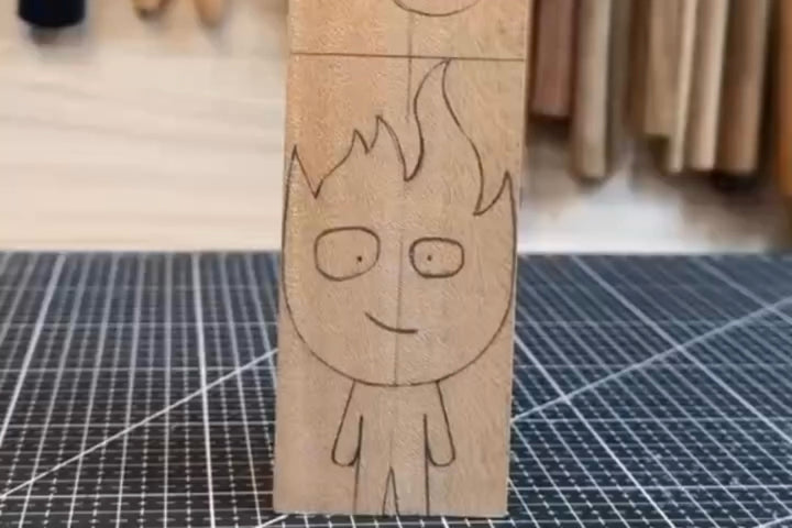 Create Fun Wooden Gifts: Fireboy and Watergirl Figurine