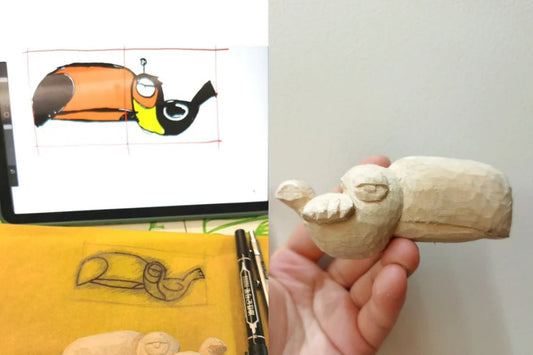 Creative Wooden Gifts to Share: toucan wooden figurine