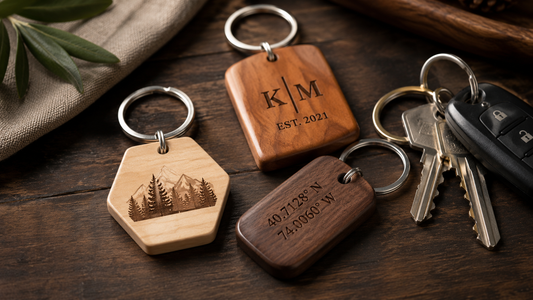 the ultimate guide to wood keychains sustainable hardwood collection with engraving