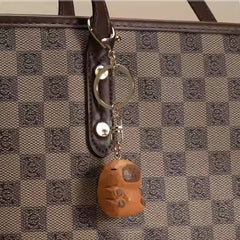 Capybara Keychain Hand-Carved Wooden