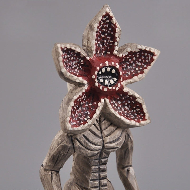Zoomed-in detail of the Demogorgon’s face and teeth, emphasizing the hand-painted texture.