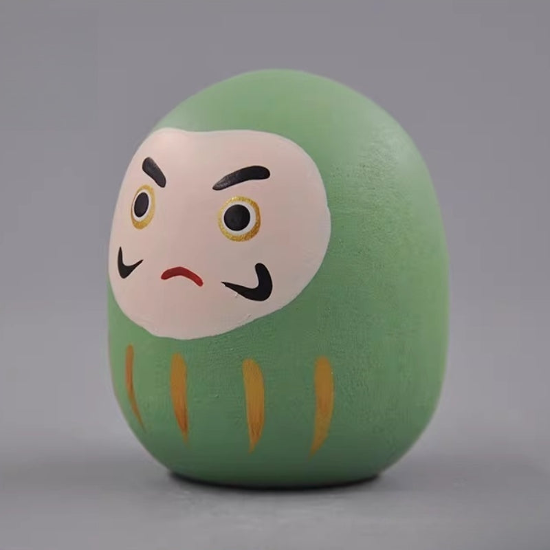 green-daruma-doll-side-view