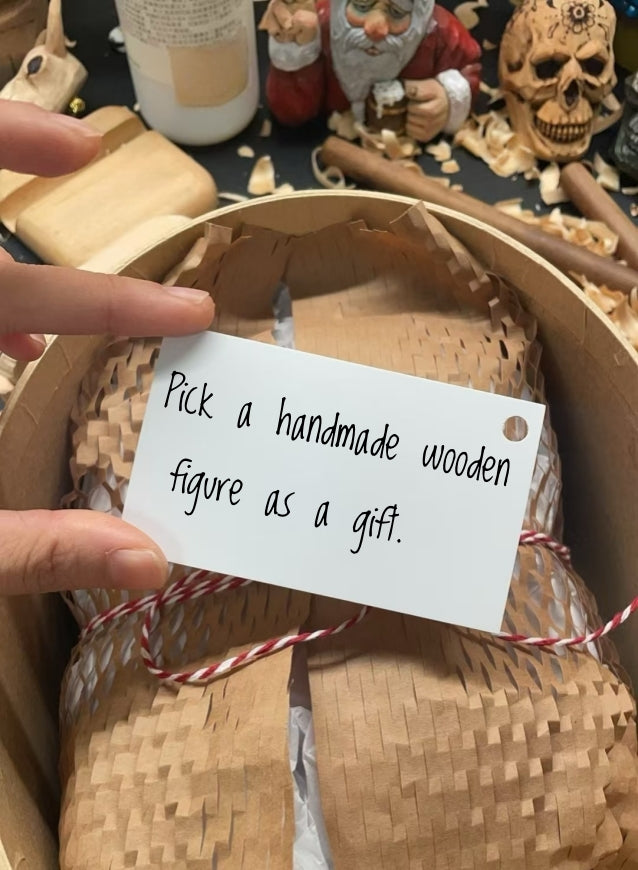 Hand-carved wooden figurines – unique and playful designs