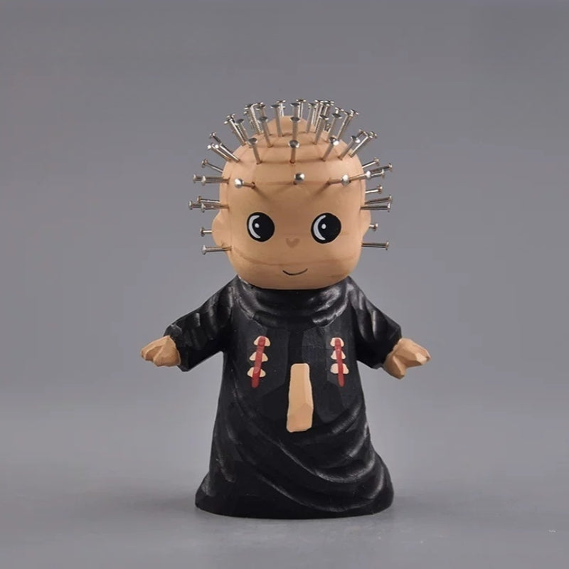 Hellraiser pinhead wooden figurine with open arms