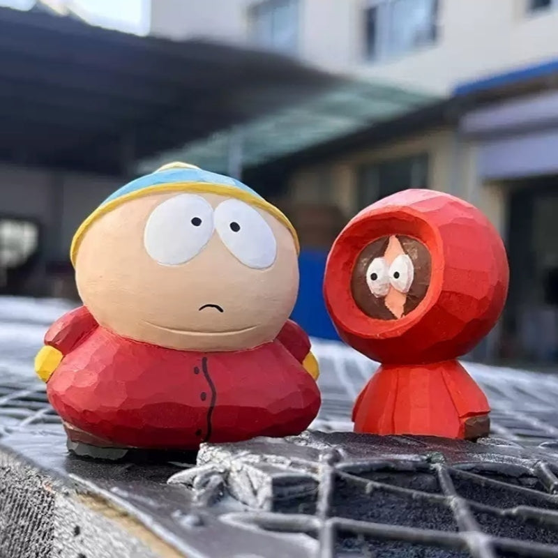 South Park figurines Cartman and Kenny