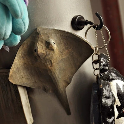 Stingray magnet beside hanging keys